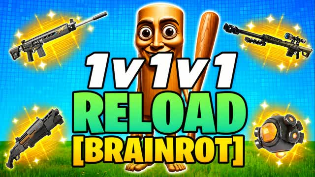 1v1v1 RELOAD [BRΛINROT] — Fortnite Creative map cover art