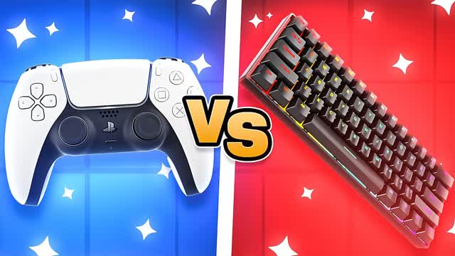 SUPER CONTROLLER VS KEYBOARD🔴🔵 — Fortnite Creative map cover art