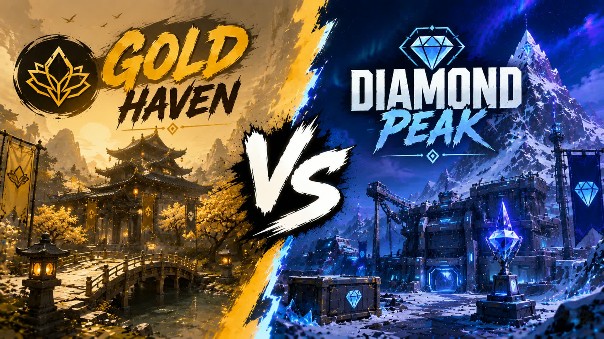💠 GOLD HAVEN VS DIAMOND PEAK 🥇 — Fortnite Creative map