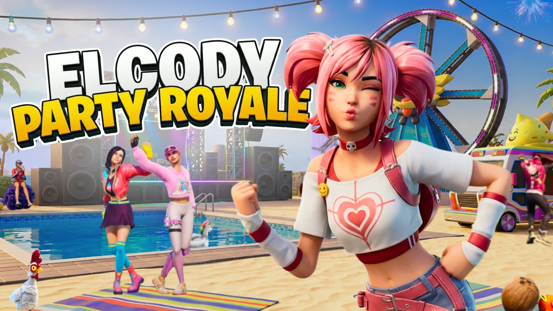 [🏖️] ELCODY PARTY ROYALE — Fortnite Creative map