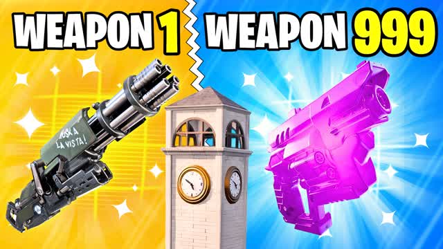 😎 GUN GAME GUN GAME A 🔫 — Fortnite Creative map