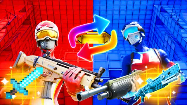 RVB SKINS🔴VS🔵UNC — Fortnite Creative map cover art