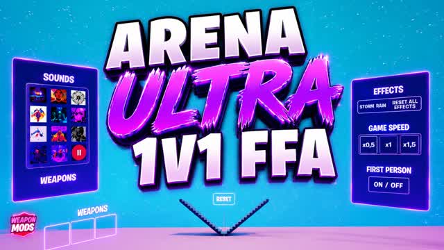 arena ultra 1v1 f — Fortnite Creative map cover art