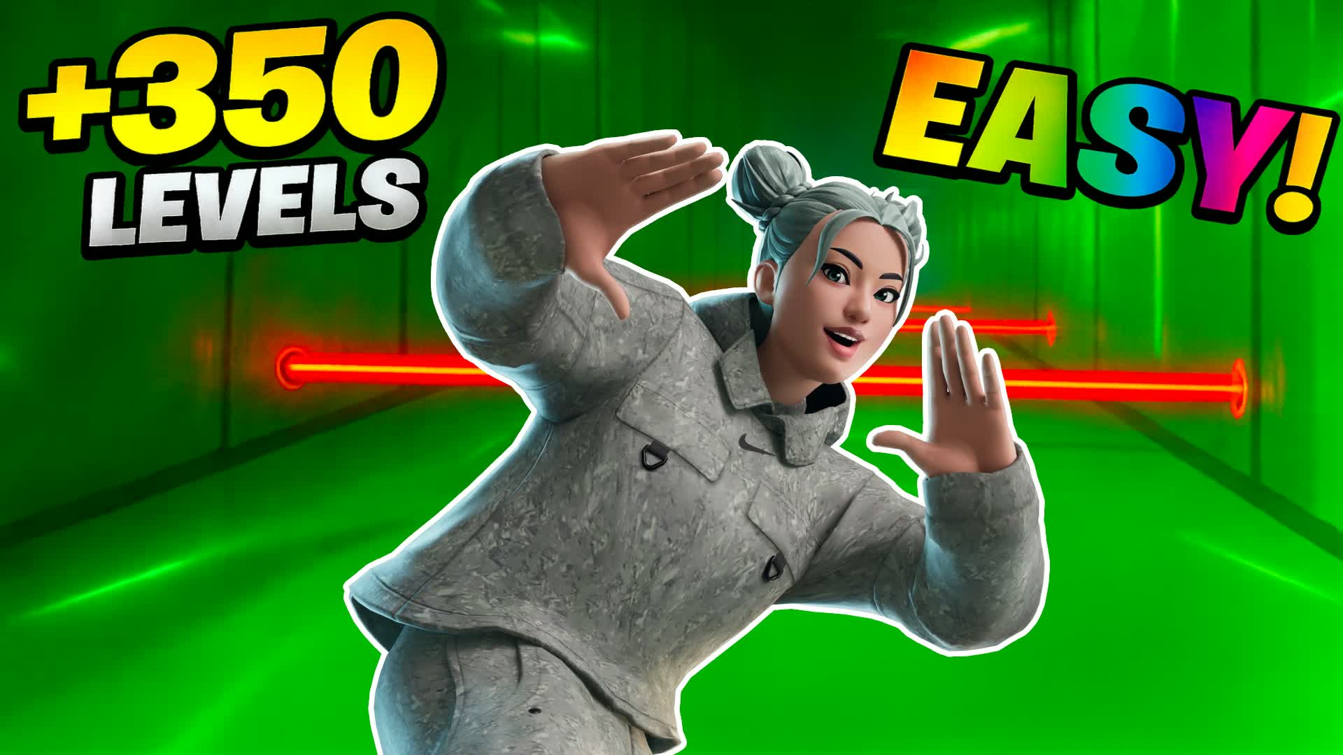 EASY PARKOUR 350 LEVELS باركور صعب — Fortnite Creative map