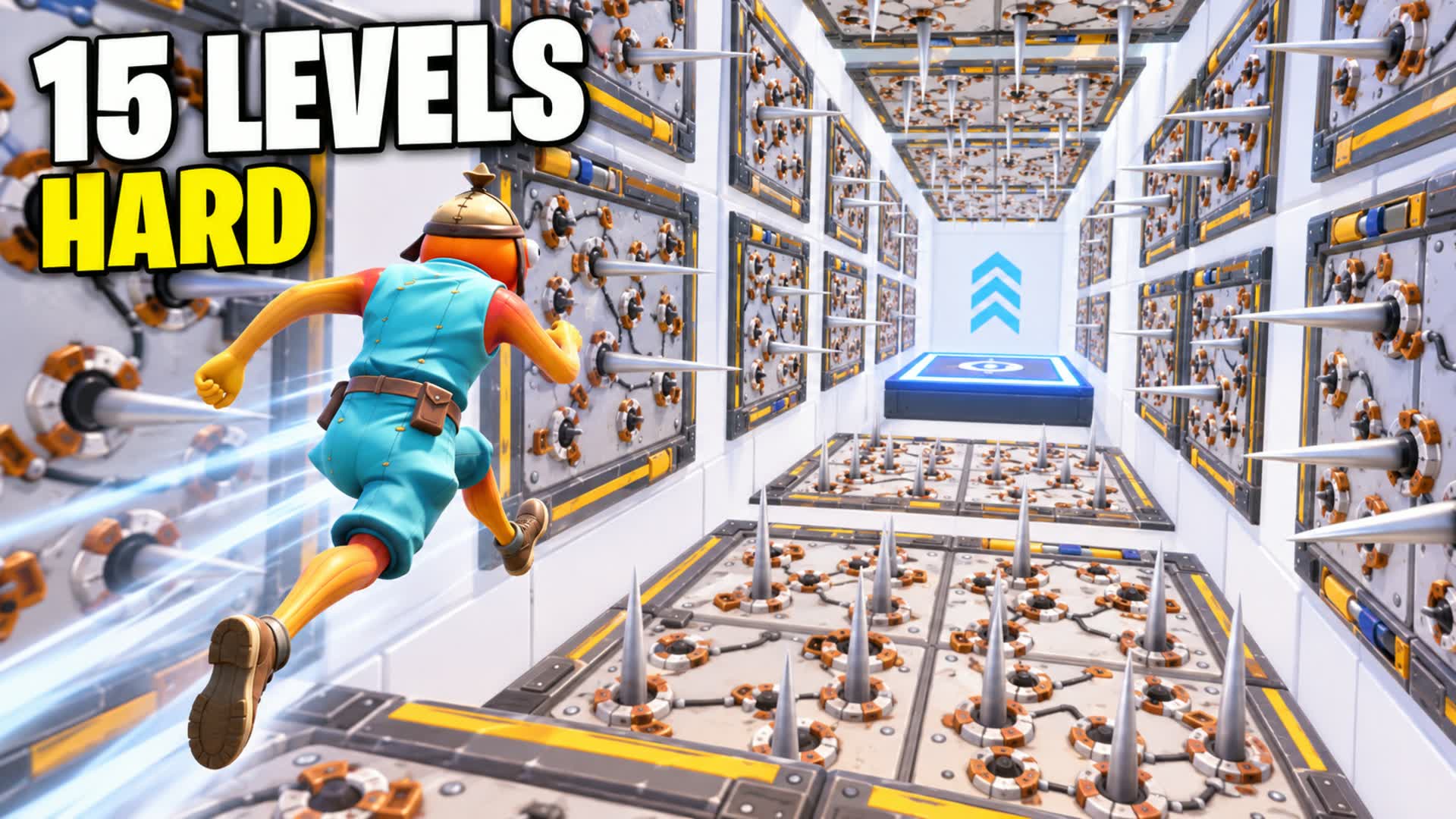 Deathrun 15 level Hard — Fortnite Creative map