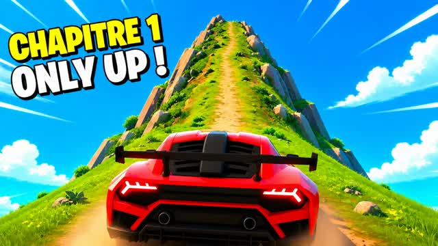 ONLY UP DRIVE Chapter 1 — Fortnite Creative map cover art