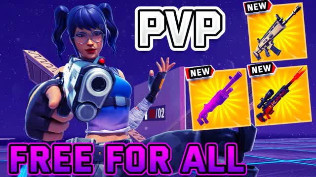 PvP, Free-for-all🔫 — Fortnite Creative map cover art