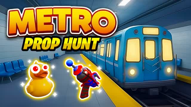 METRO PROP HUNT 🚇 — Fortnite Creative map cover art