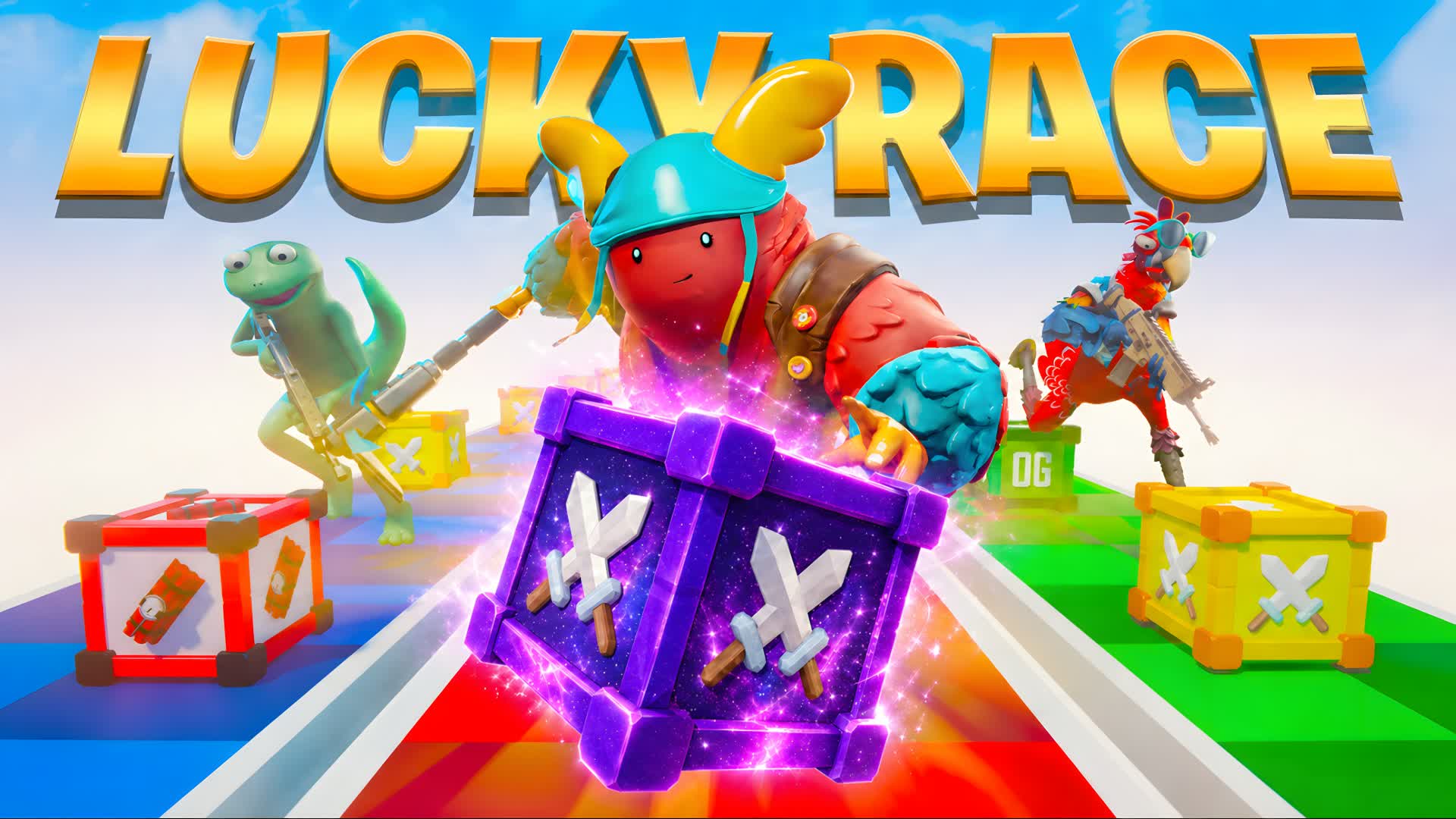 Lucky Blocks [ Race ]🏁 — Fortnite Creative map