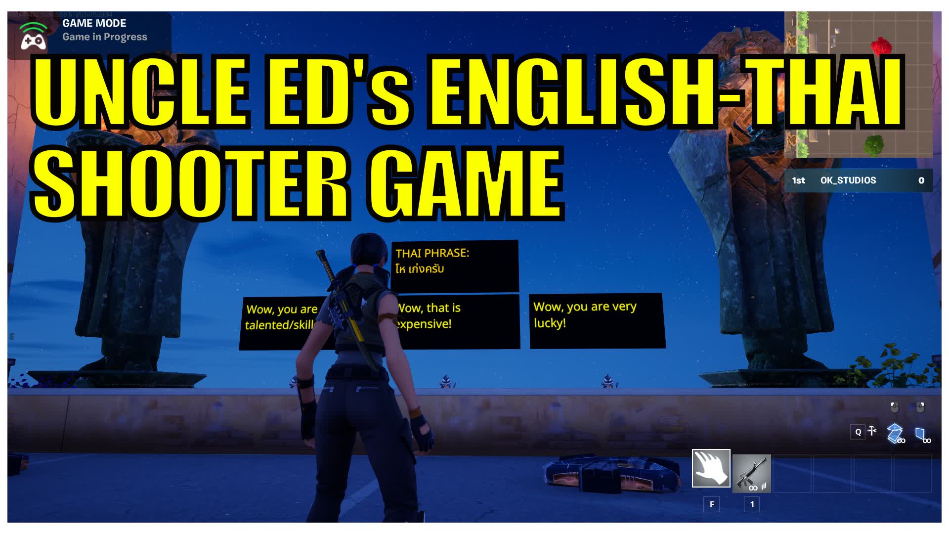 Uncle Ed's English Thai Shooter Game — Fortnite Creative map