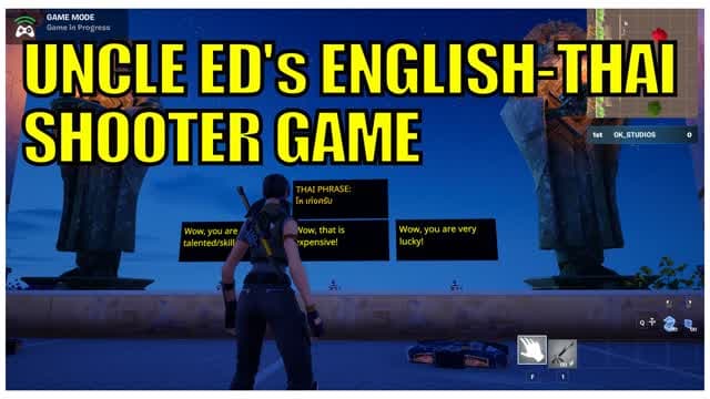 Uncle Ed's English Thai Shooter Game — Fortnite Creative map cover art
