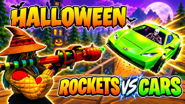 HALLOWEEN ROCKETS VS CARS — Fortnite Creative map