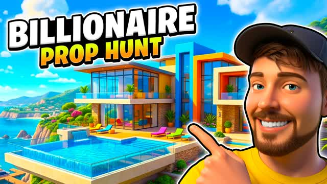 BILLIONAIRE VILLA PROP HUNT 🏡 — Fortnite Creative map
