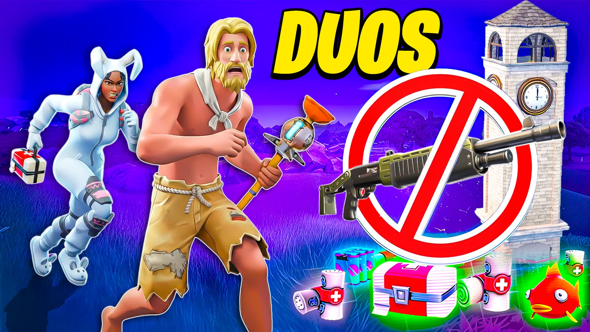 No Weapons Tilted Zone Wars 🚫 — Fortnite Creative map