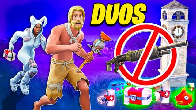 No Weapons Tilted Zone Wars 🚫 — Fortnite Creative map cover art