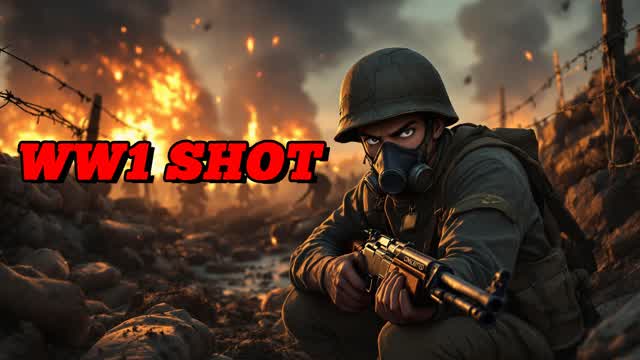 WW1 🎯 One Shot — Fortnite Creative map cover art