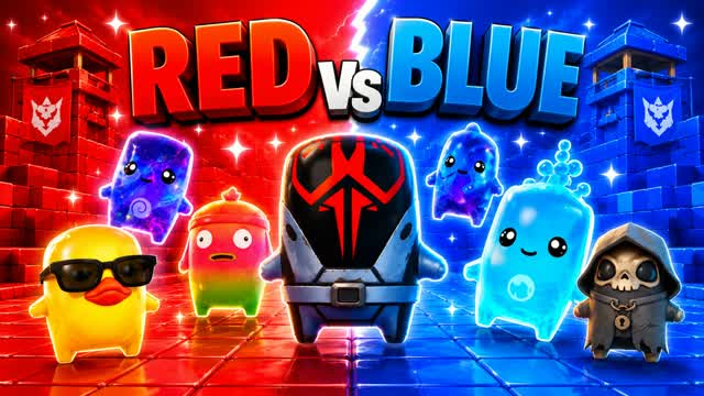 RED vs BLUE INFINITE FUN WAR 🏆 — Fortnite Creative map