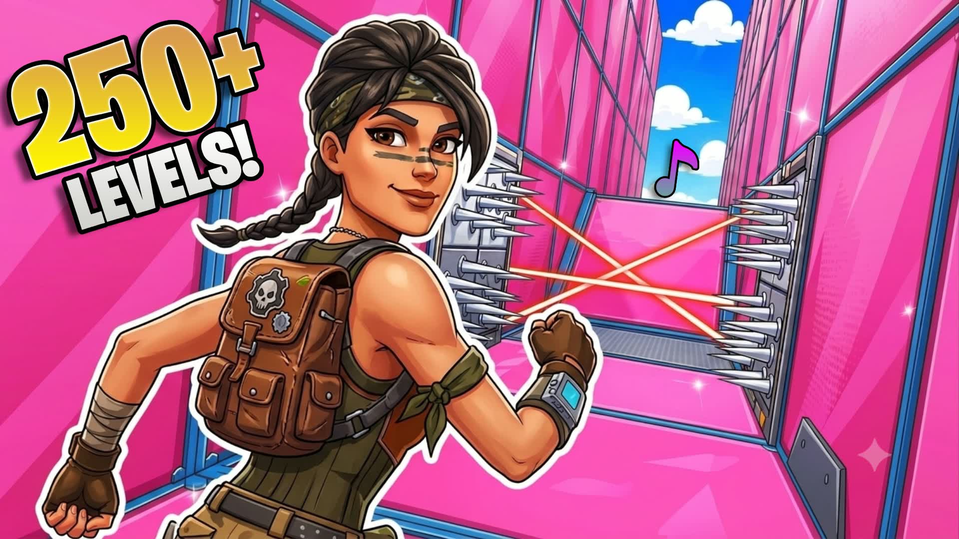 MUSIC DEATHRUN ✨🎵 — Fortnite Creative map