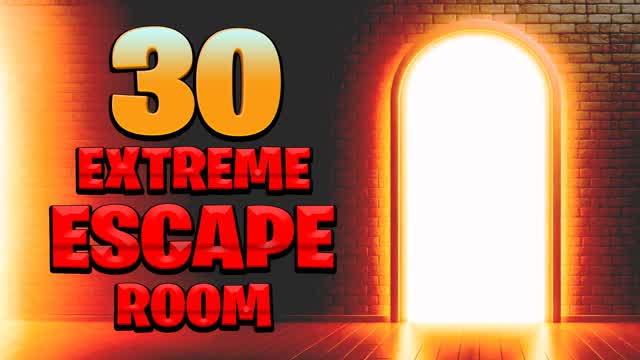 30 EXTREME ESCAPE ROOM — Fortnite Creative map cover art