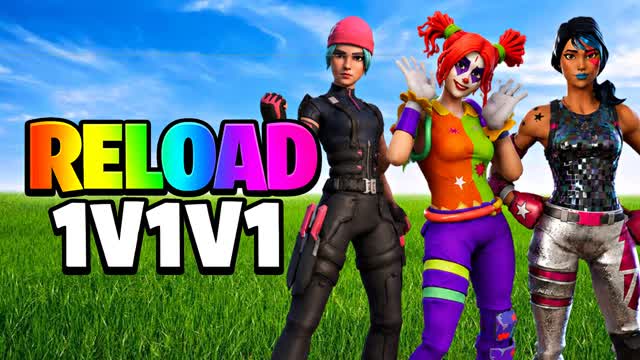 SKINS 1V1V1 RELOAD 1V1 FFA — Fortnite Creative map cover art