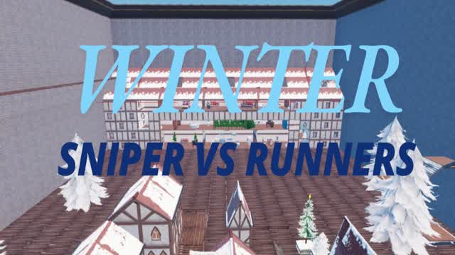 Winter SNIPER vs RUNNERS 2k26 — Fortnite Creative map cover art
