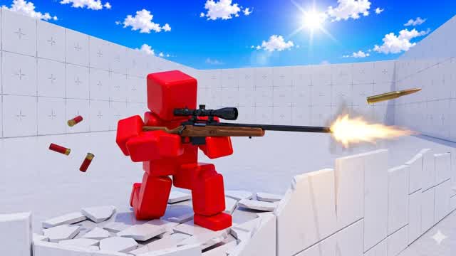 CRAZY RED VS BLUE RVB RVB — Fortnite Creative map