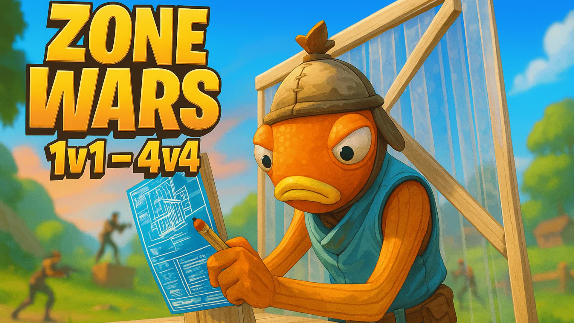 🏆 TEAM ZONE WARS (1V1 - 4V4) — Fortnite Creative map