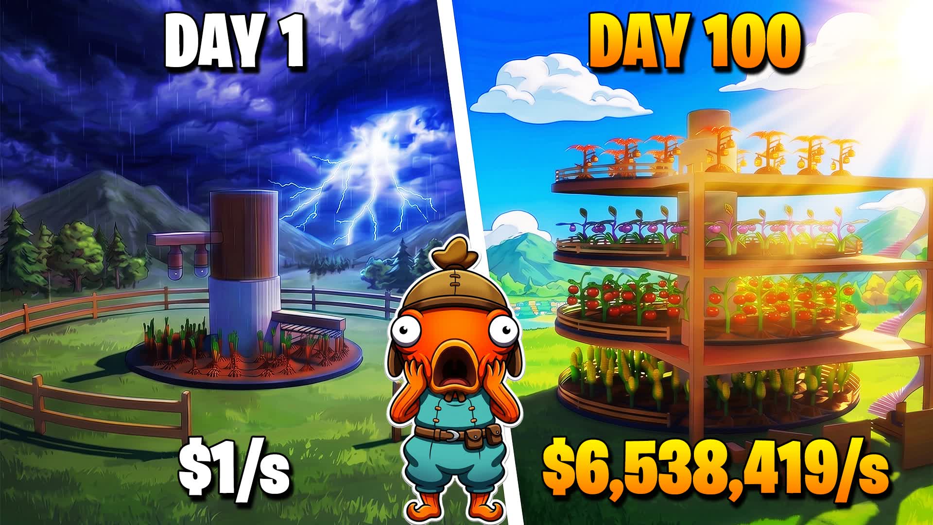 Buid A Ring Farm [TYCOON] — Fortnite Creative map