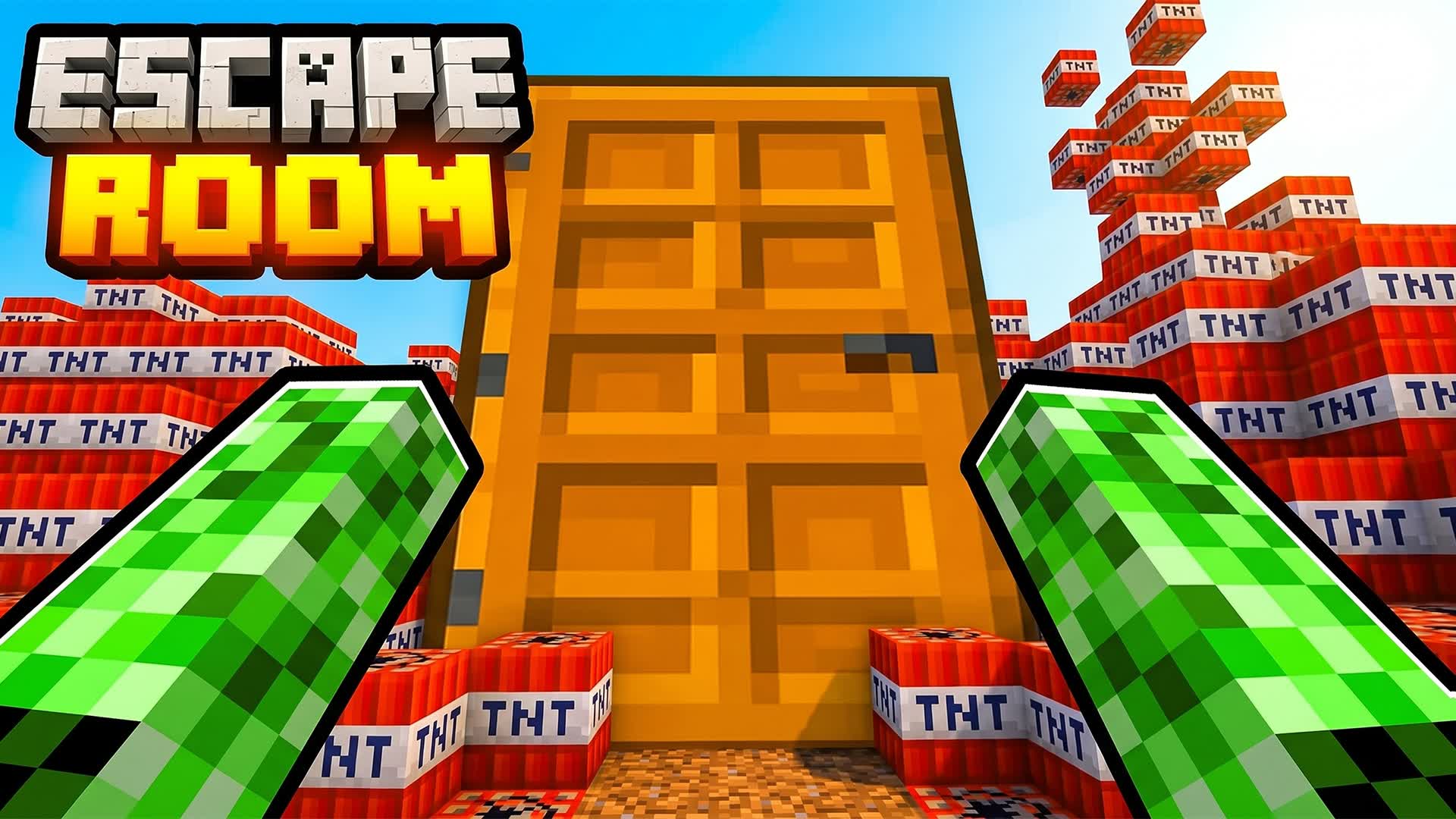 CREEPER ESCAPE ROOM 33 LVL + β Fortnite Creative map