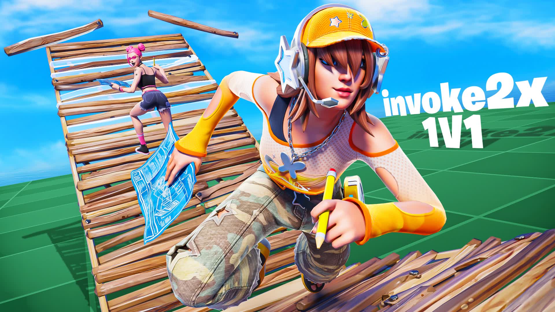 Invoke2x 1v1 Map! — Fortnite Creative map