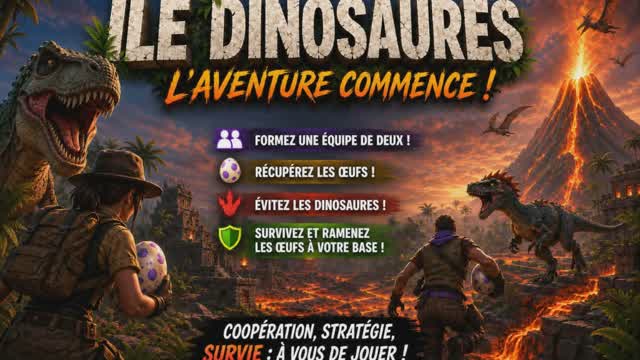 L'île des Dinosaures — Fortnite Creative map
