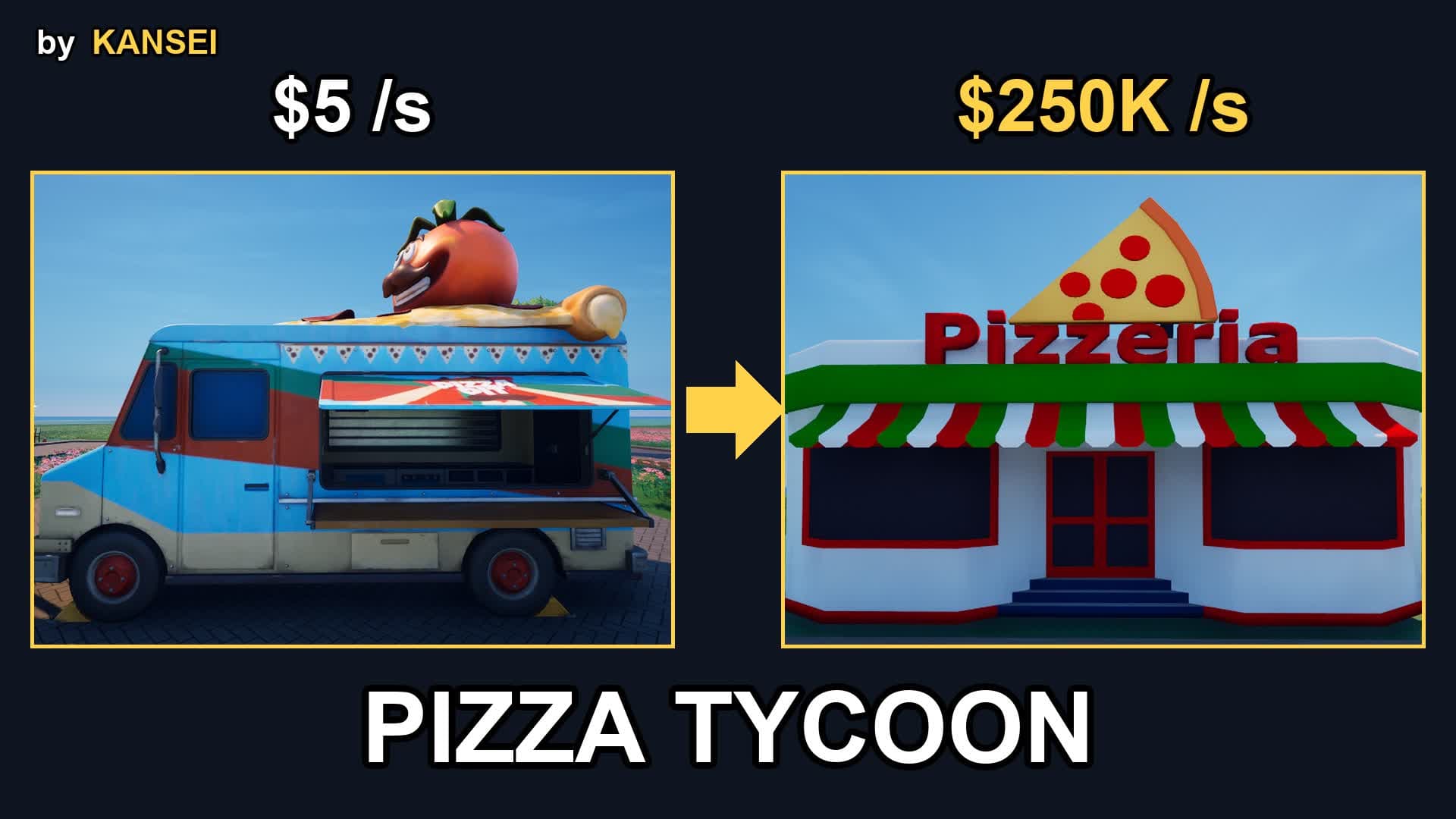 Salvatore's Pizza Tycoon — Fortnite Creative map