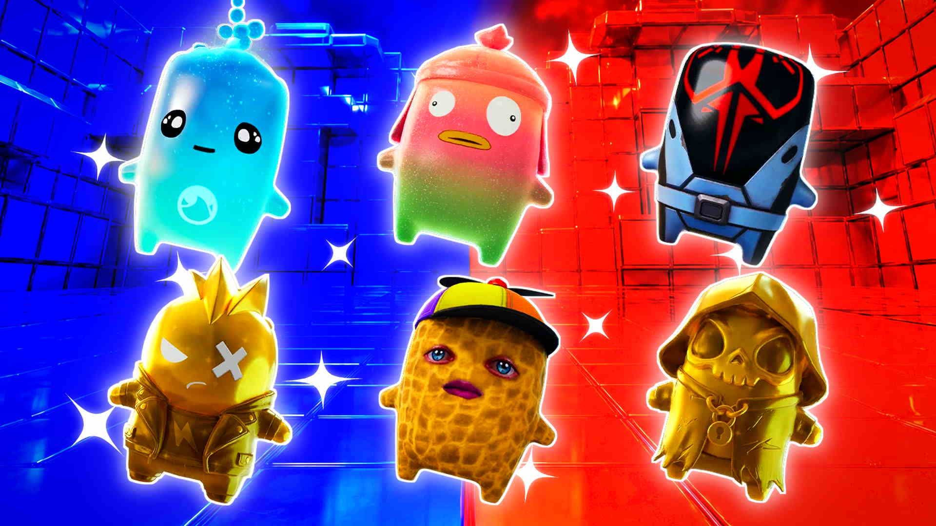 RED VS BLUE MAGNET RUSH 🔴🔵 — Fortnite Creative map