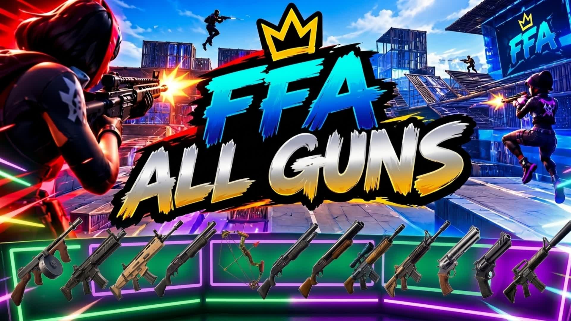 🔥 FFA ALL GUNS 🔫 | CHAOS BATTLE! — Fortnite Creative map