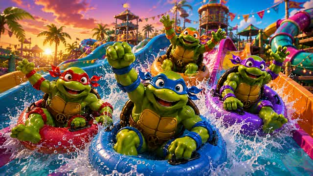 🐢 SUPER TMNT HEROES 🍕 99 BOTS — Fortnite Creative map cover art