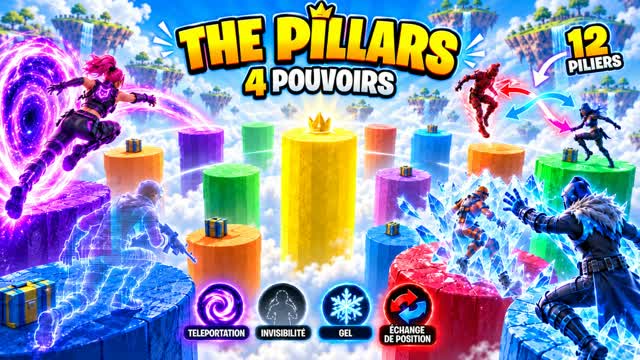 THE PILLARS: 4 POUVOIRS ⚡ — Fortnite Creative map