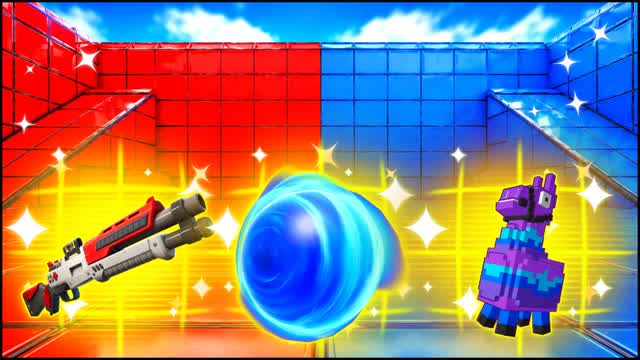 RED VS BLUE FIRST HIT 🔴🔵 — Fortnite Creative map
