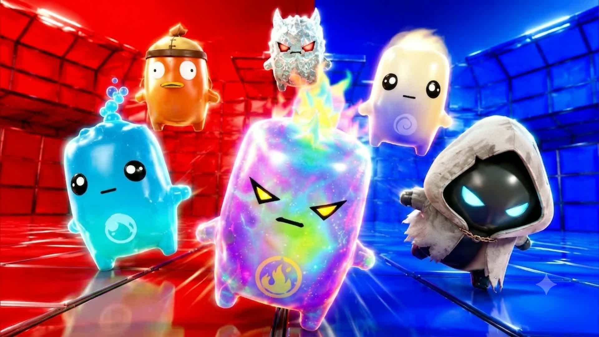 Red vs blue aura7667 — Fortnite Creative map