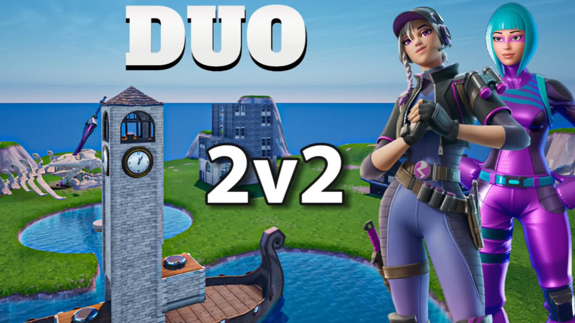 سكرمز العاصفة دو 2v2 🎤 — Fortnite Creative map