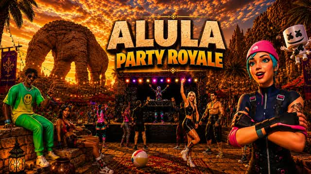 PARTY ROYALE ALULA — Fortnite Creative map cover art