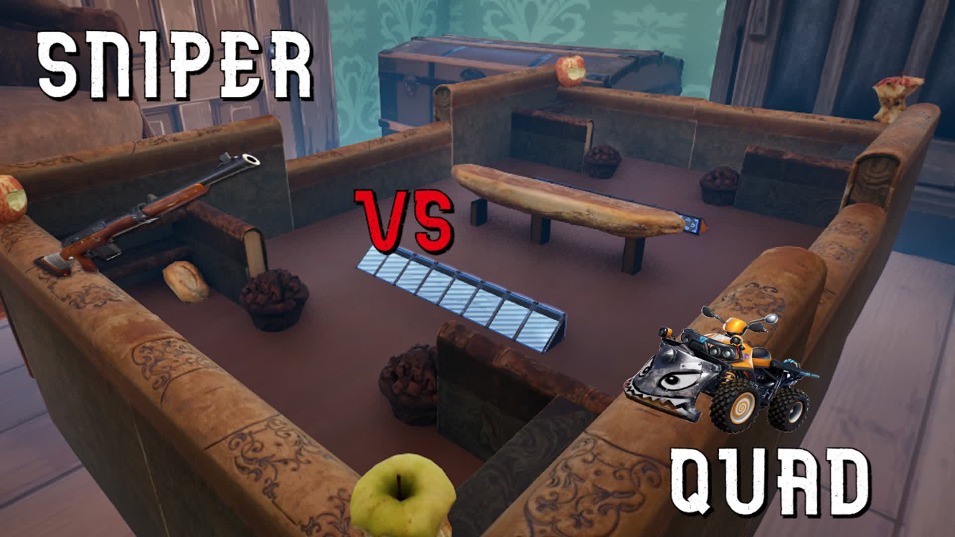 SNIPER vs QUAD — Fortnite Creative map