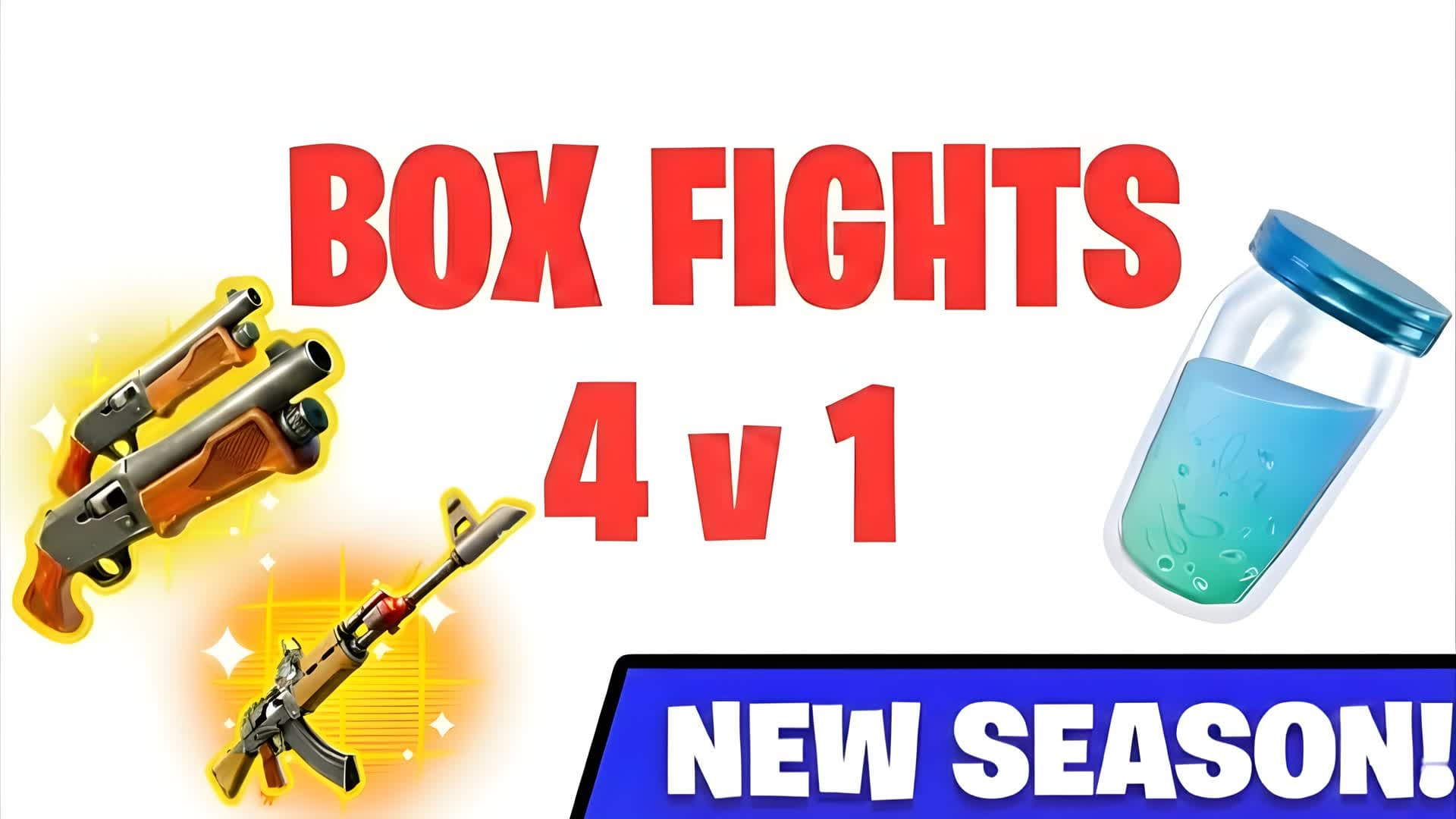 BOX FIGHTS 4V1 — Fortnite Creative map