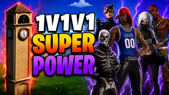 1V1V1 POWER — Fortnite Creative map cover art