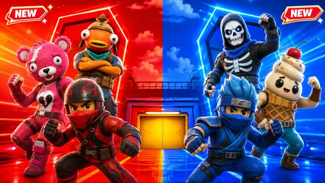 NEW RED VS BLUE 🔴🔵 [MASTER STUDIOS] — Fortnite Creative map