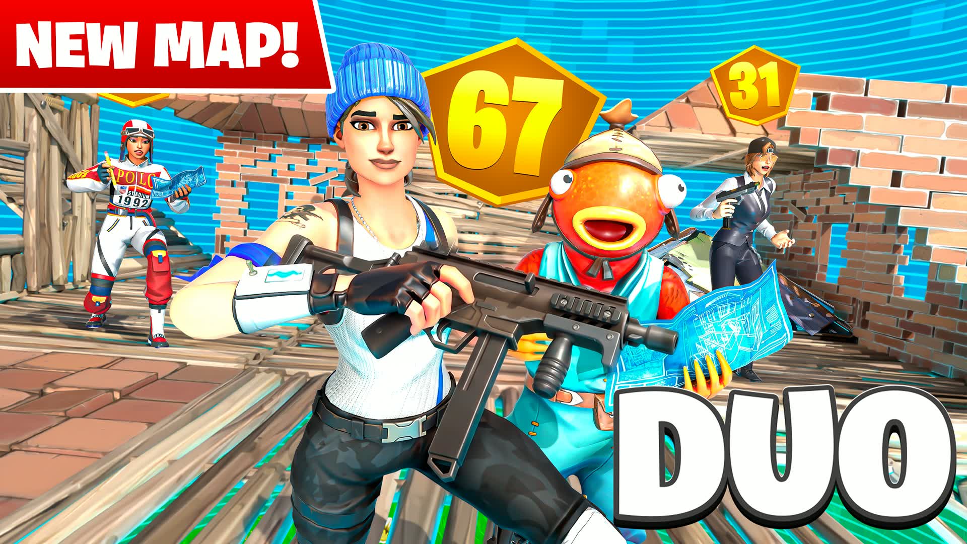 SUPER ZONE WARS [DUO] — Fortnite Creative map