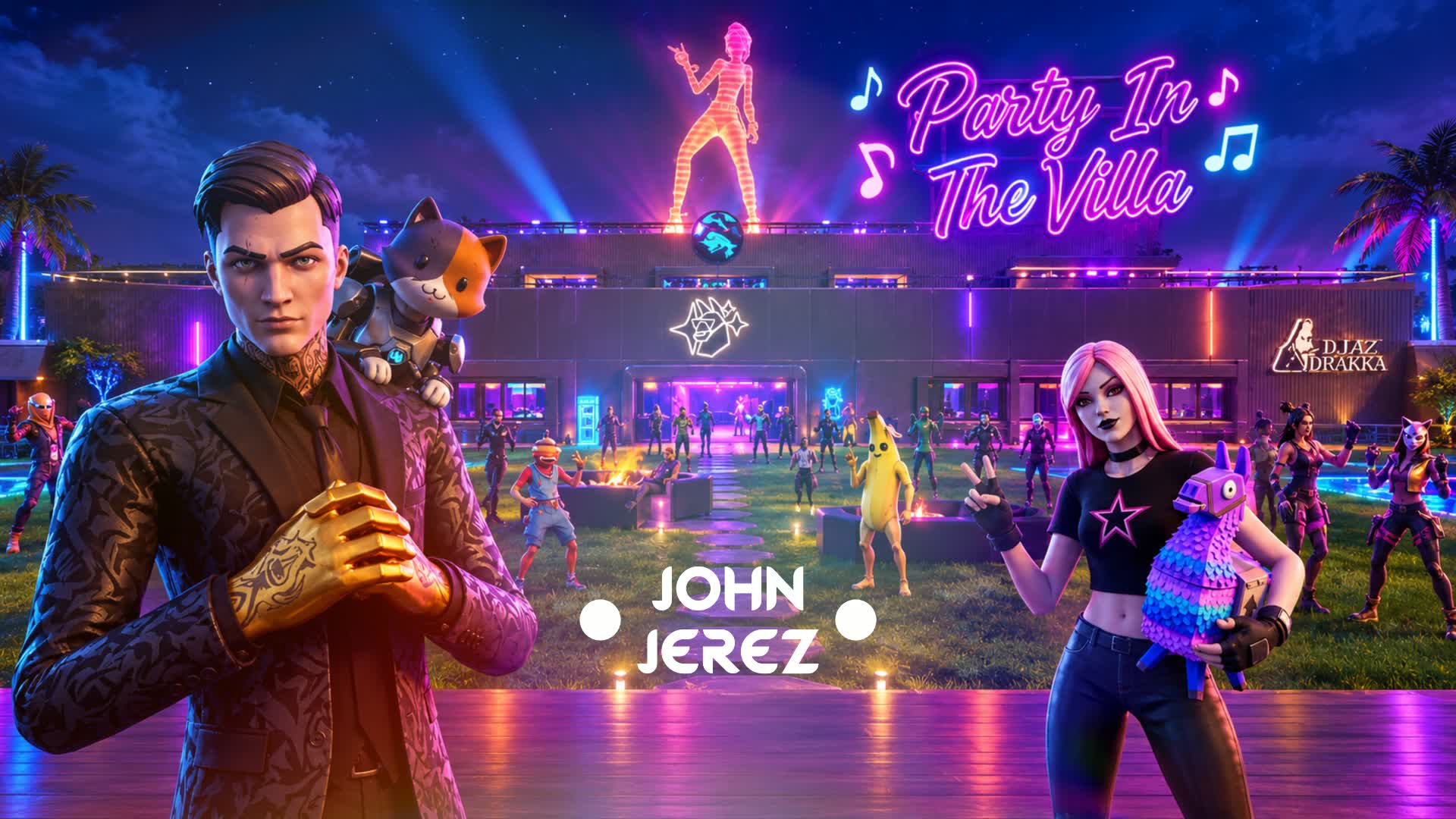 🪩 PARTY IN THE VILLA 🎉 — Fortnite Creative map