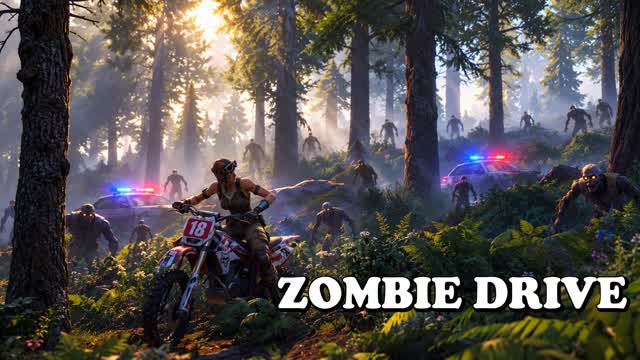 🧟 Zombie Drive - All Weapons 🔫 — Fortnite Creative map