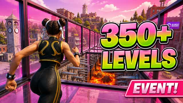 TSUNAMI PARKOUR 350+🗽[SUPER EASY] — Fortnite Creative map