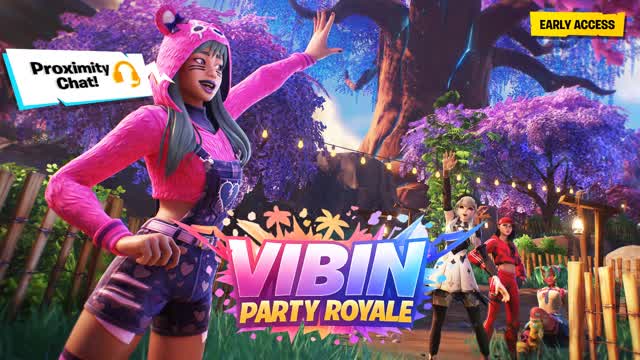 Vibin Party Royale — Fortnite Creative map cover art