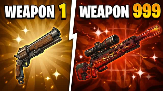 🏖️ PARADISE BEACH GUN GAME 🔫 ONE SHOT — Fortnite Creative map